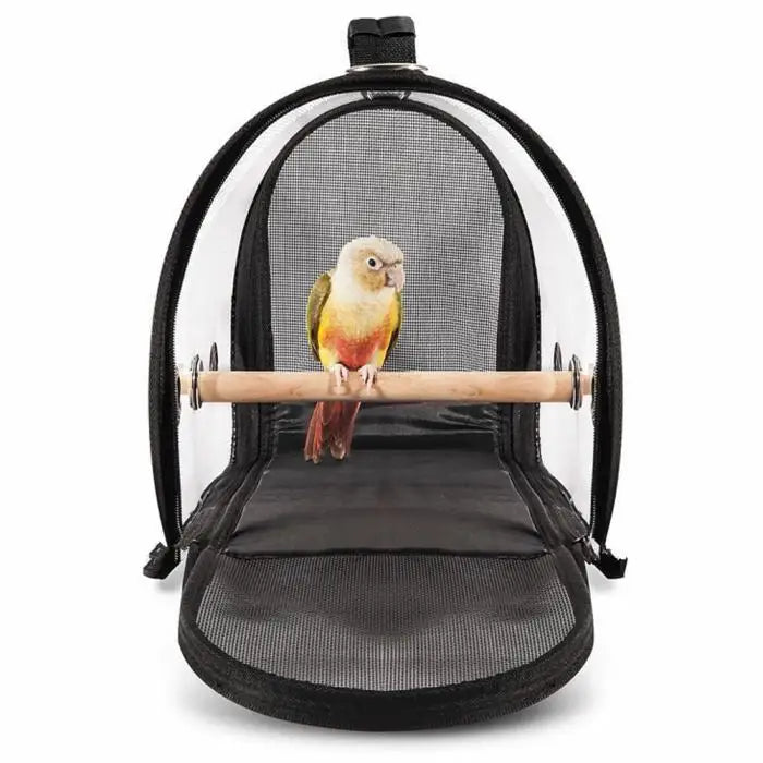 Bird Carrier Cage Transparent PVC Breathable Parrots Travel Bag Pet Backpack Birdcage Bird Travel Bag Pet Supplies Pet Carrier