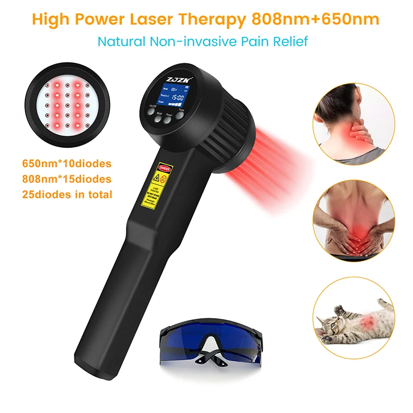 5W 808nm 650nm Veterinary Cold Laser Therapy Device Professional Horse Dogs  Pain Relief Tissue Repair Veterinarians & Home Use