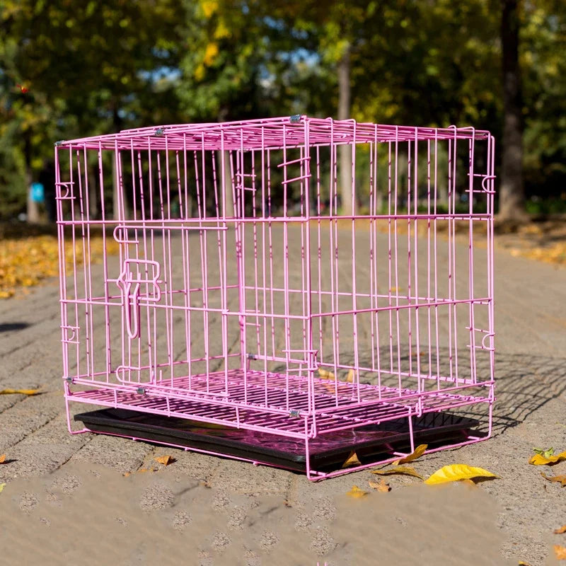 Pet Items  Rabbit Cage Kitten Puppy Cage Pure Metal Foldable Portable Pet Cage Home Bedroom Pet Essential Supplies