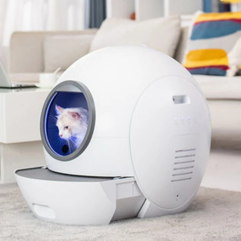 Smart Cat Litter Box Large Tray Self-cleaning Cats Toilet Automatic Closed Sandboxes Electronic Smart Litter for Cat Pet Product