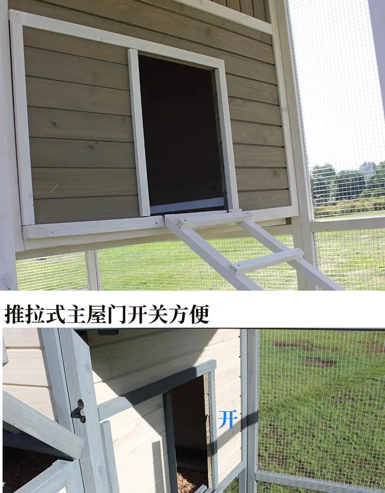 Solid Wood Household Large Chicken  Rabbit Cage Extra Large Outdoor House Dove Cat Dog Nest Bird