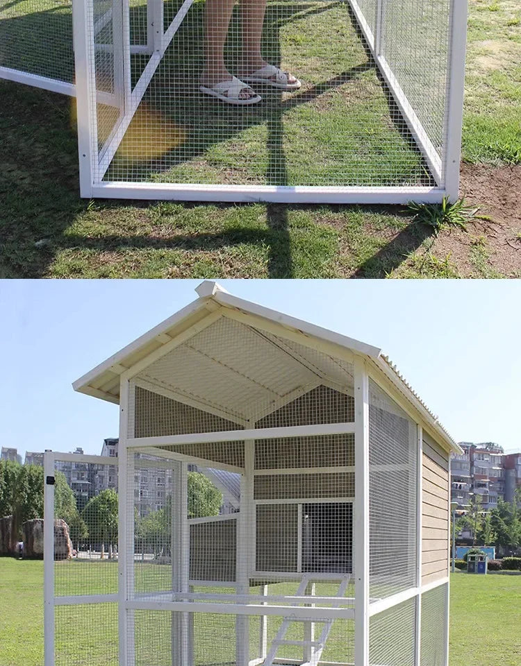 Solid Wood Household Large Chicken  Rabbit Cage Extra Large Outdoor House Dove Cat Dog Nest Bird