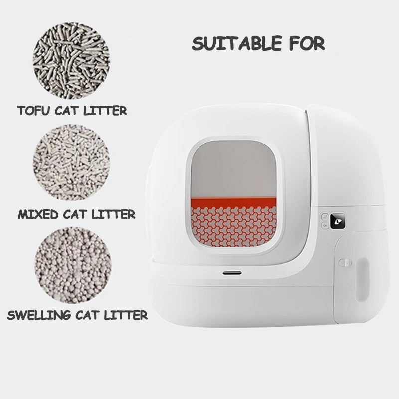 Pet Product Supplier Self-cleaning Cat Toilet Luxury Fully Enclosed Automatic Cat Litter Toilet Box