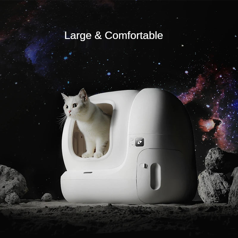 Pet Product Supplier Self-cleaning Cat Toilet Luxury Fully Enclosed Automatic Cat Litter Toilet Box