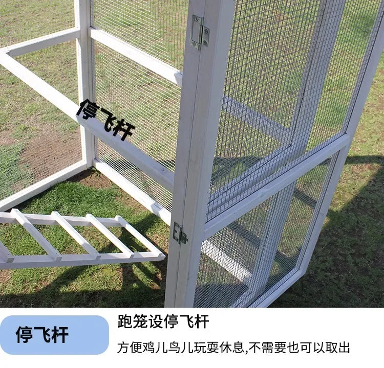 Solid Wood Household Large Chicken  Rabbit Cage Extra Large Outdoor House Dove Cat Dog Nest Bird