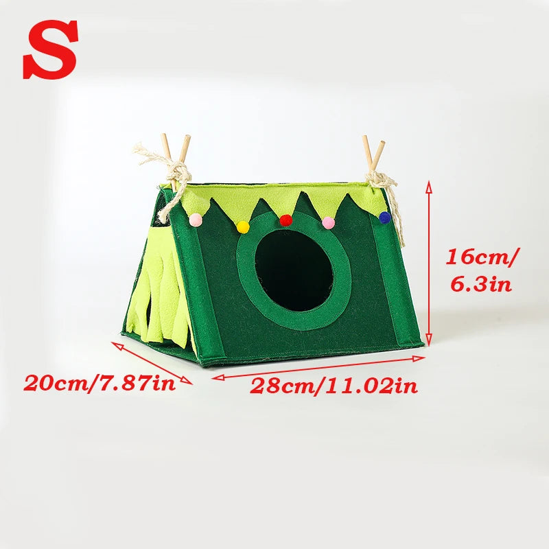 Small Pet Nest Felt Tent Rabbit Nest Hamster House Hamster Cage Large Guinea Pig Cage Guinea Pig Small Animal Bed Accessories