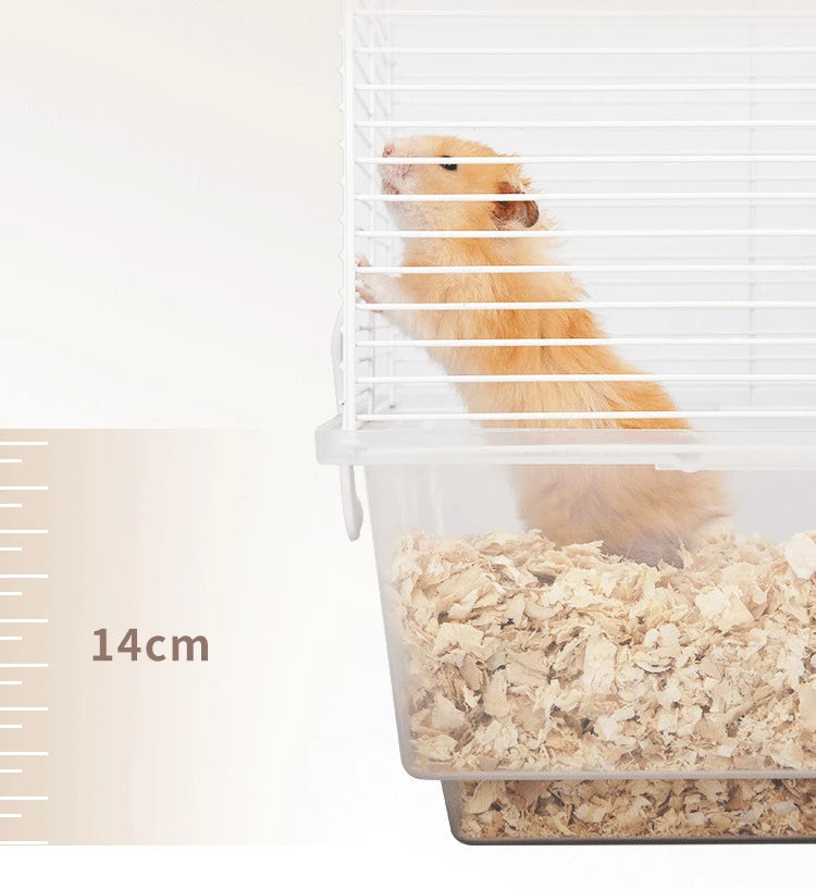 Hamster Cage Golden Silk Bear 60 Basic House Hedgehog Guinea Pig Rabbit Honey Bag Glider Pet Nest Cage Pet Supplies