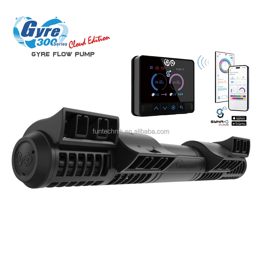 MJ-Grye 300 Advanced Controller Syna-G App Waterproof Silent Saltwater Aquarium Water Flow Pump for Marine Coral Reef Fish Tank