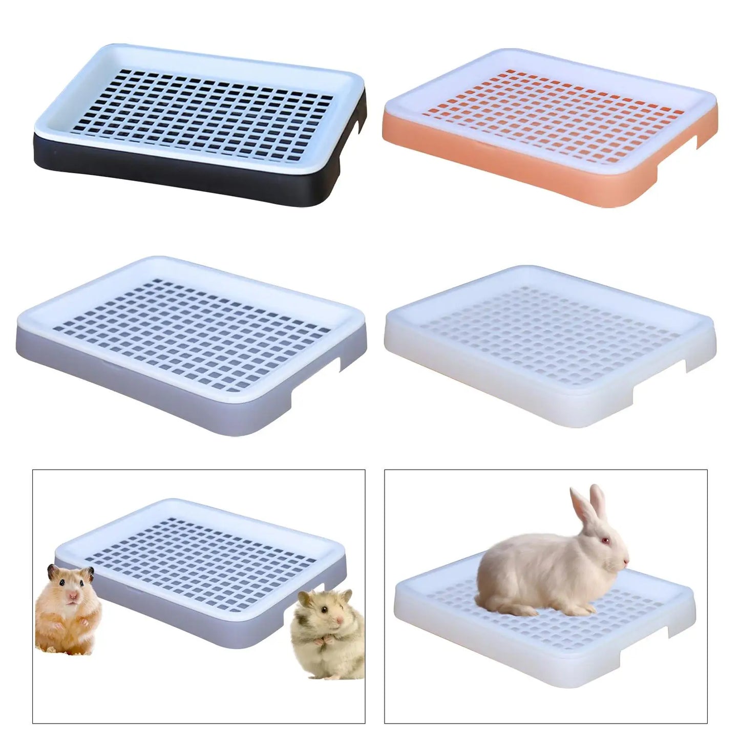 Litter Box Training Pan Cage with Toilet Tray for Birds Pet Supplies