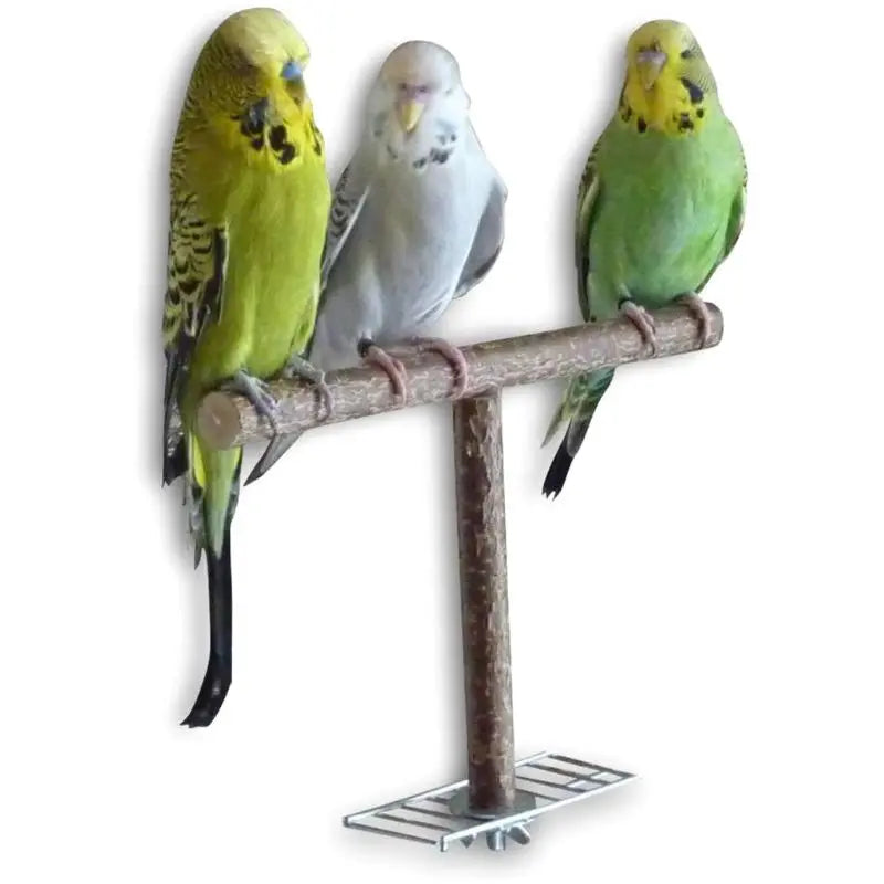 Wooden Bird Perch Natural Parrot Standing Bar Rod Stand for Paw Grooming Pet Birds Cage Snuggle Wooden Toy