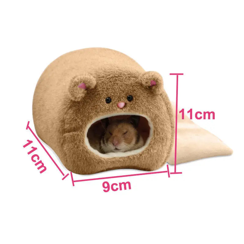 Warm Hamster Nest Hedgehog Yurt Bed Kennels Mouse Chicken Cotton House Small Animal Beds Cave Pet Supplies Rat Nest Beds