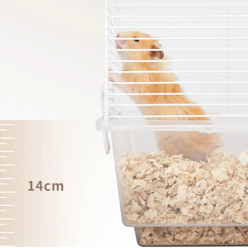 Hamster Cage Golden Silk Bear 60 Basic House Hedgehog Guinea Pig Rabbit Honey Bag Glider Pet Nest Cage Pet Supplies