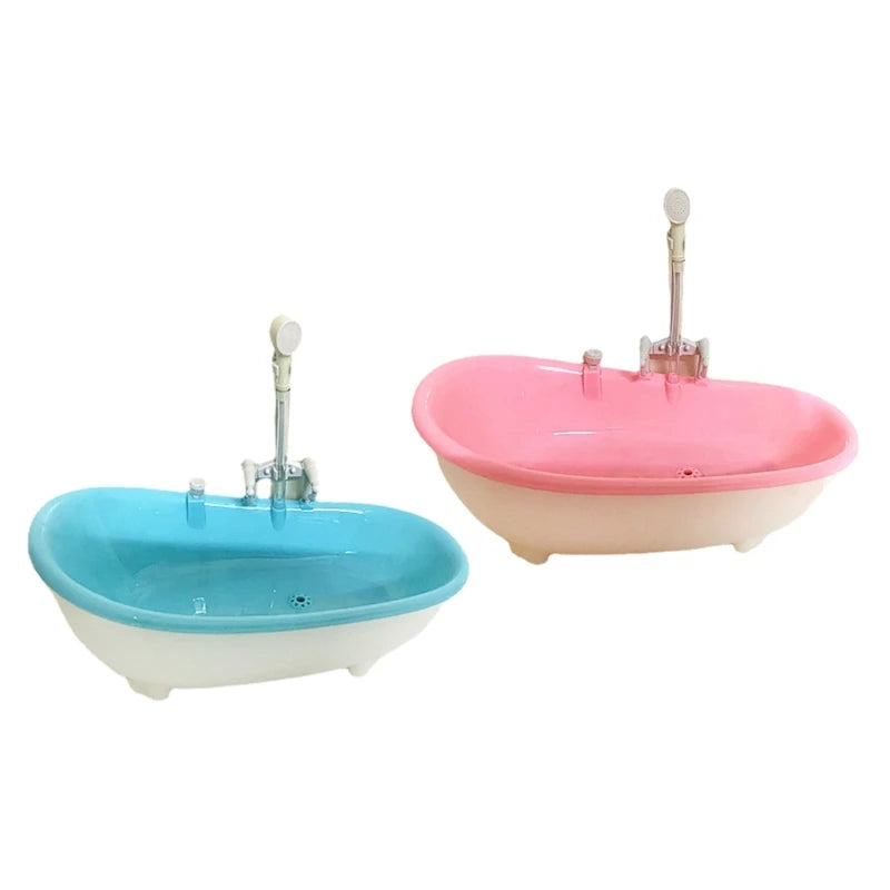 367A Bird Bathtub Shower Plastic Case Water Bath Tub for Pet Bird Bowl Parrots Parakeets Intelligent Birdbath Cage Supplies