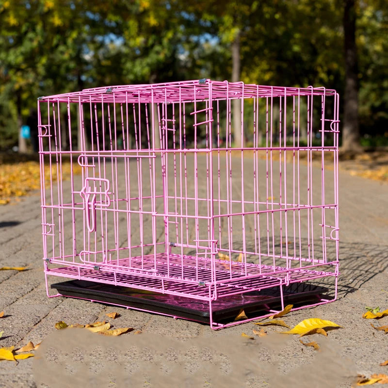 Pet Items  Rabbit Cage Kitten Puppy Cage Pure Metal Foldable Portable Pet Cage Home Bedroom Pet Essential Supplies