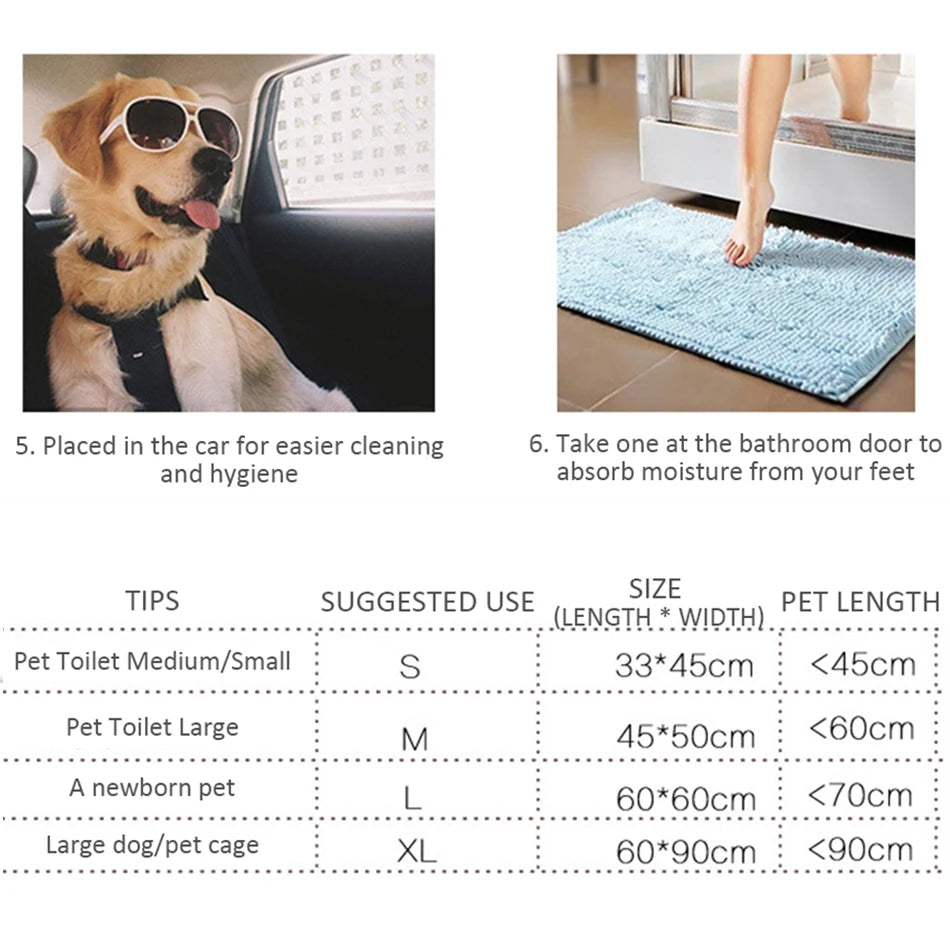 Super Absorbent Pet Diaper Dog Training Pee Pads Disposable Puppy Potty Pads Soakers For Cats Dog Diapers Cage Mat Pet Supplies