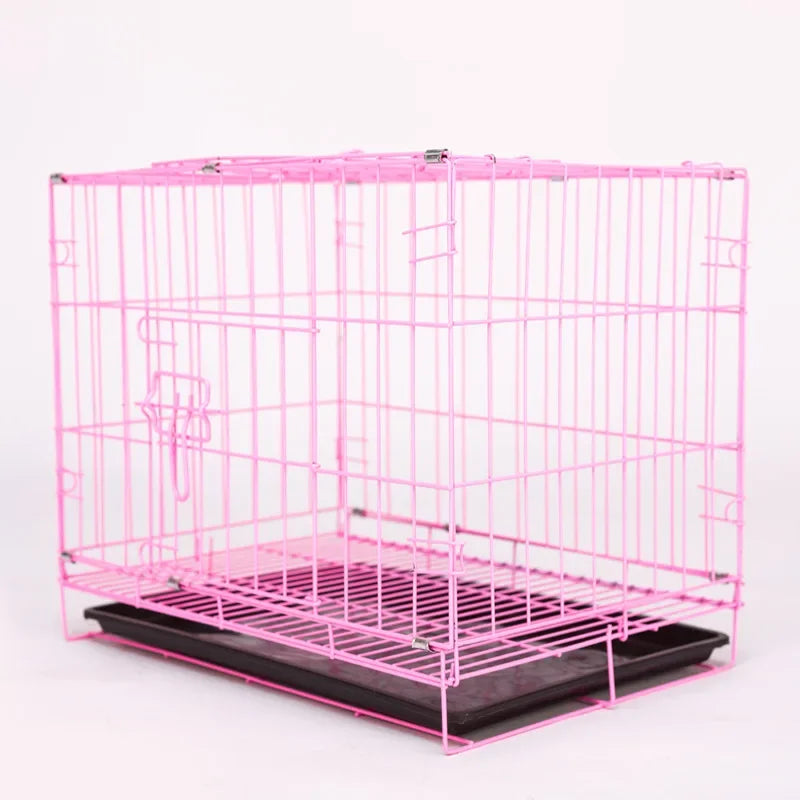 Pet Items  Rabbit Cage Kitten Puppy Cage Pure Metal Foldable Portable Pet Cage Home Bedroom Pet Essential Supplies