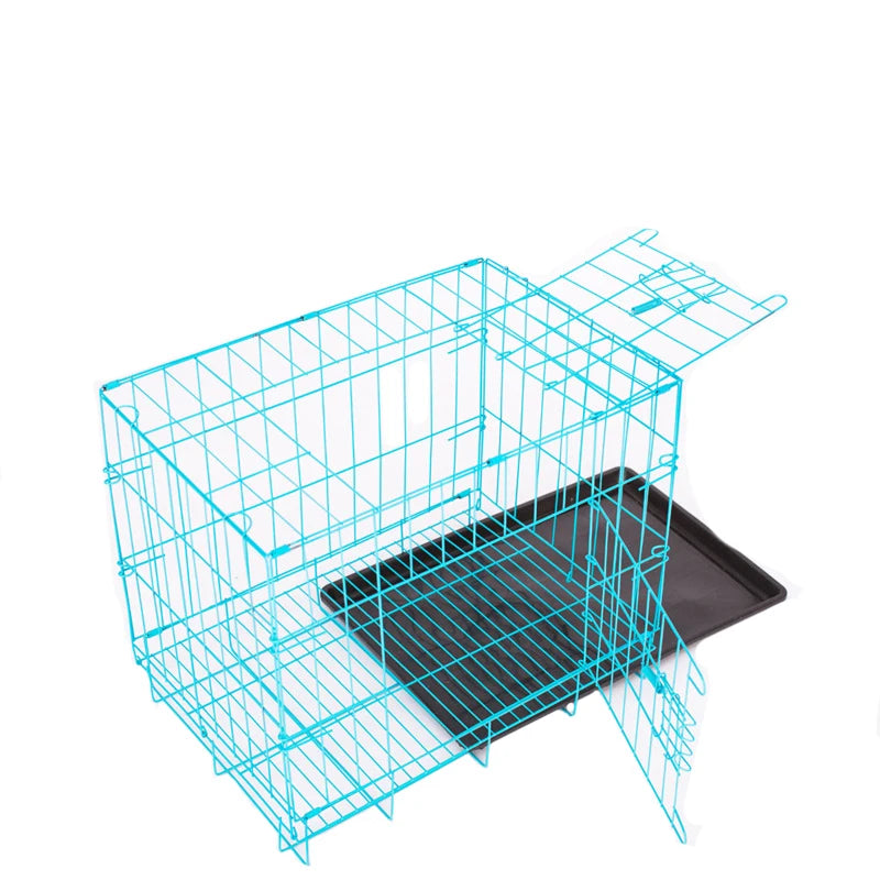 Pet Items  Rabbit Cage Kitten Puppy Cage Pure Metal Foldable Portable Pet Cage Home Bedroom Pet Essential Supplies