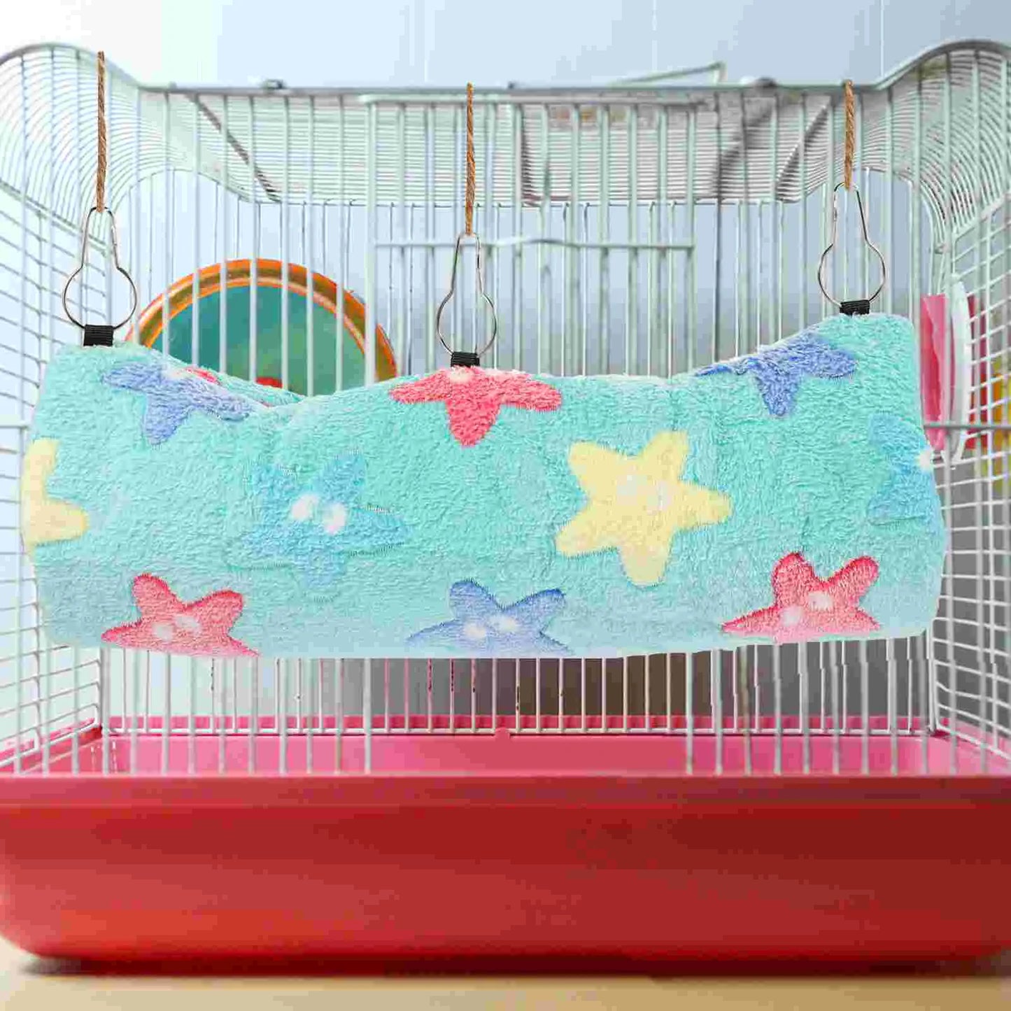 Squirrel Cage Rat Tunnel Nest Toy Hedgehog House Cotton Bedding Hamster Ferret Hammock for