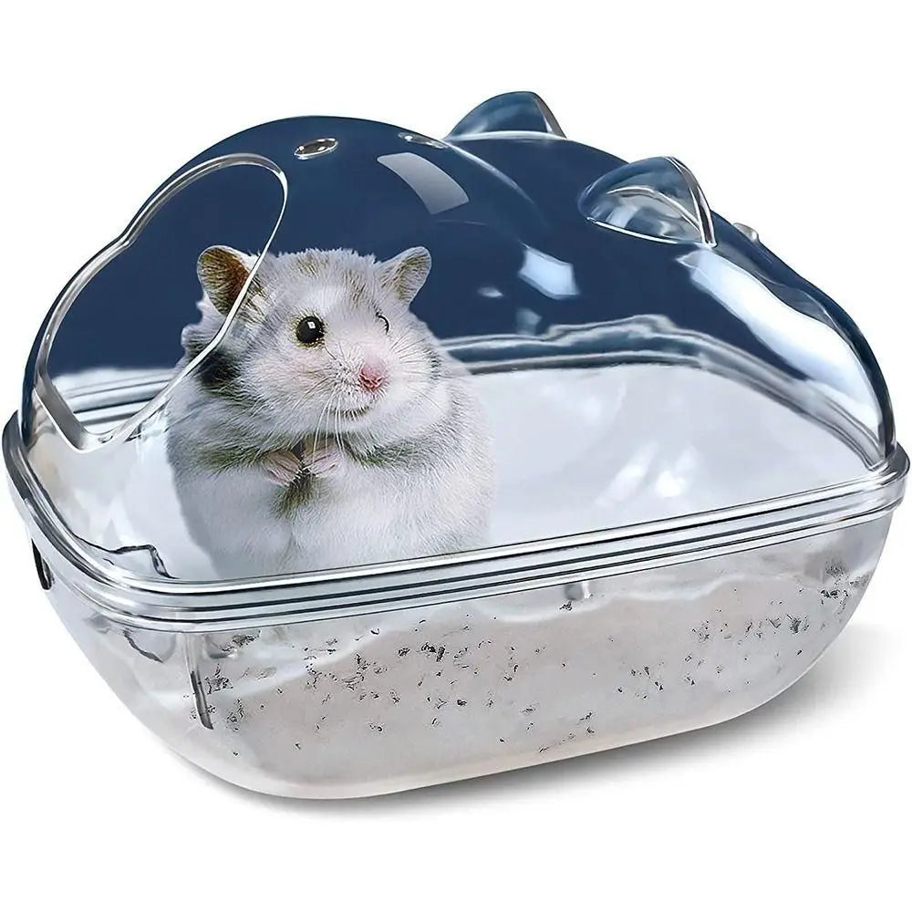 Transparent Hamster Toilet Cage Room Guinea Pig Cage Hamster Sand Bath Acrylic Plastic Mouse Box Hamster