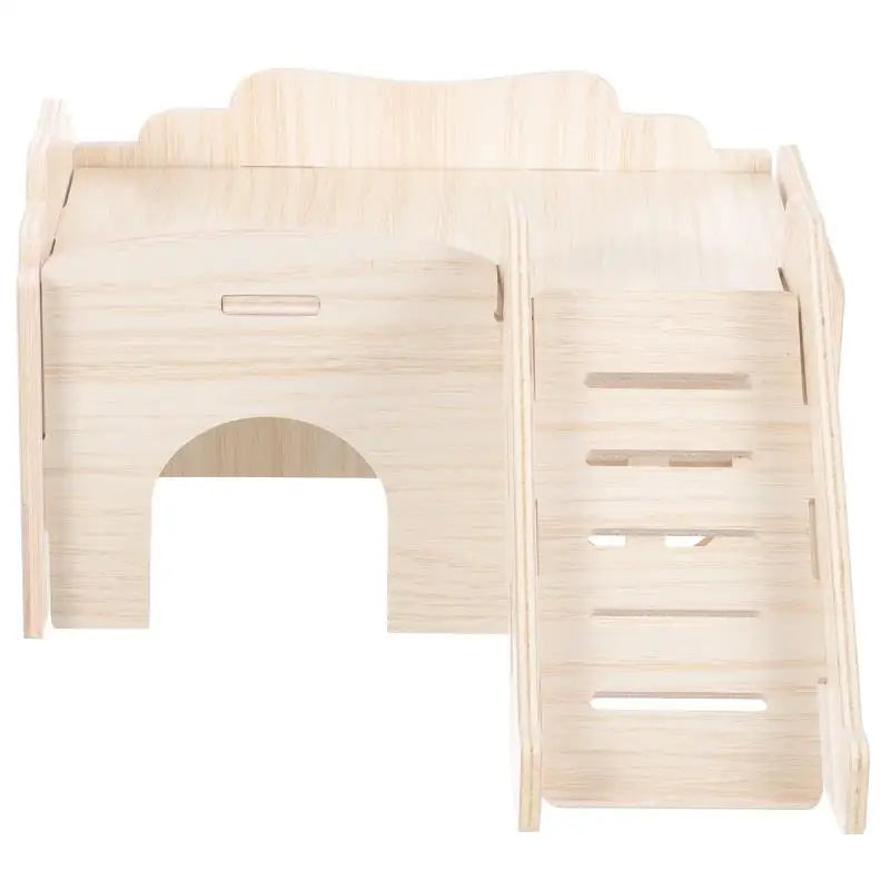 Wooden Hamster Bed Rabbit Toys Bunny Cage Accessories Gerbil Bedding House Hideout Solid Chew Hides Houses and Hideouts