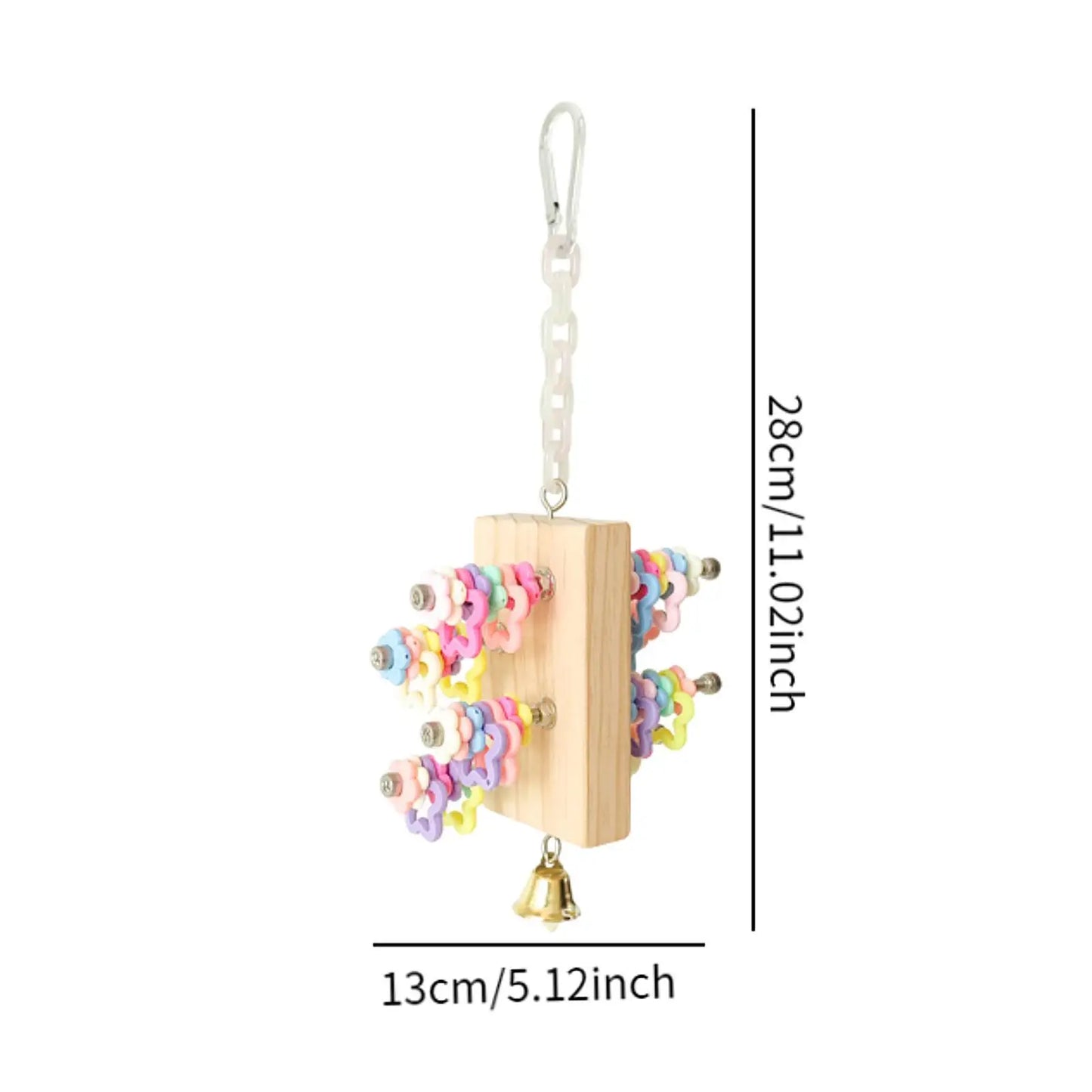 Birds Cage Hanging Toy Pet Interior Supplies Bird Parrot Chewing Toy for