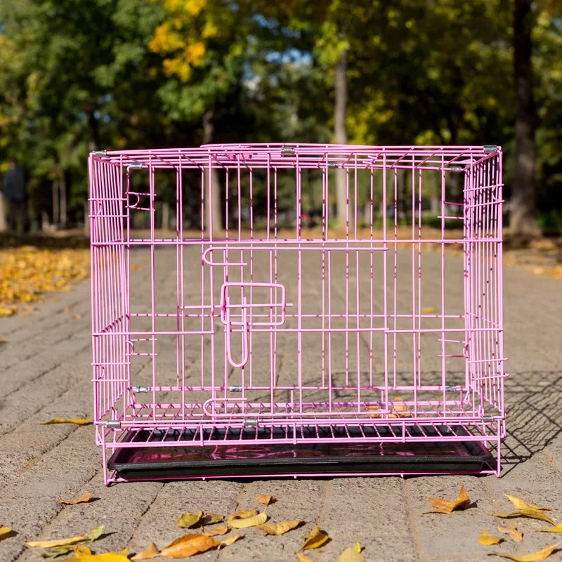 Pet Items  Rabbit Cage Kitten Puppy Cage Pure Metal Foldable Portable Pet Cage Home Bedroom Pet Essential Supplies