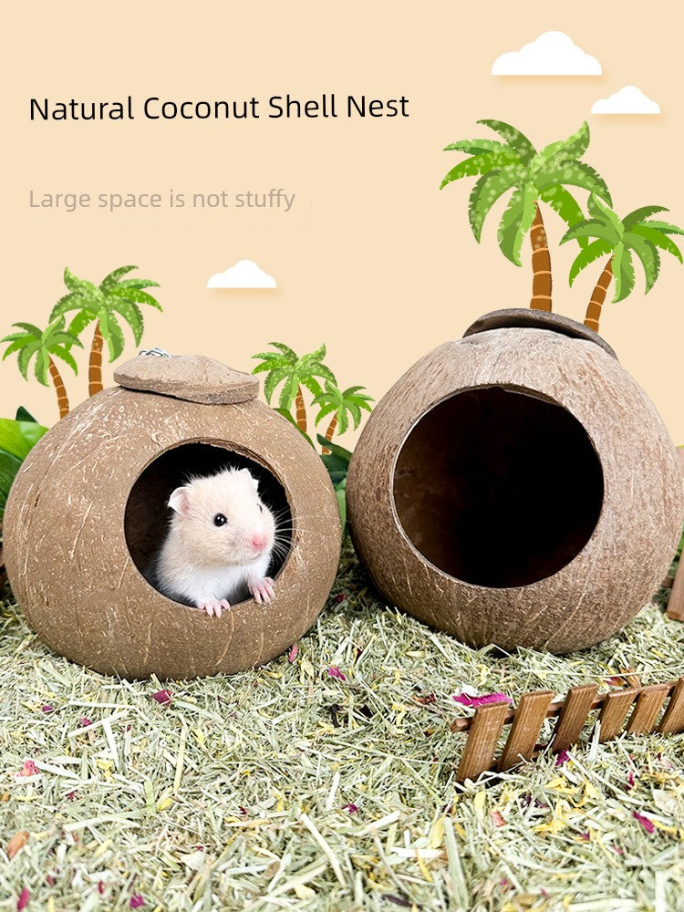 Cooling Landscaping Supplies House Flower Branch Mouse Coconut Shell Nest