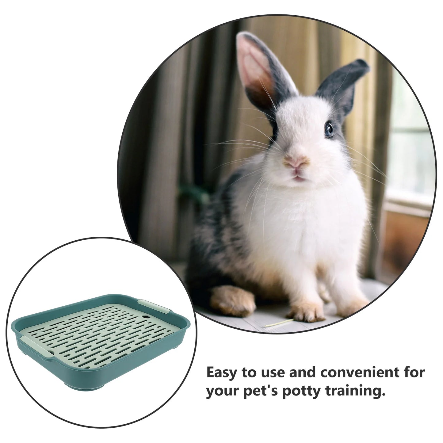 Rabbit Toilet Potty Hamster Training Toys Furniture Bunny Supplies Clean Equipment Plastic Pet Cat Litter Pellets