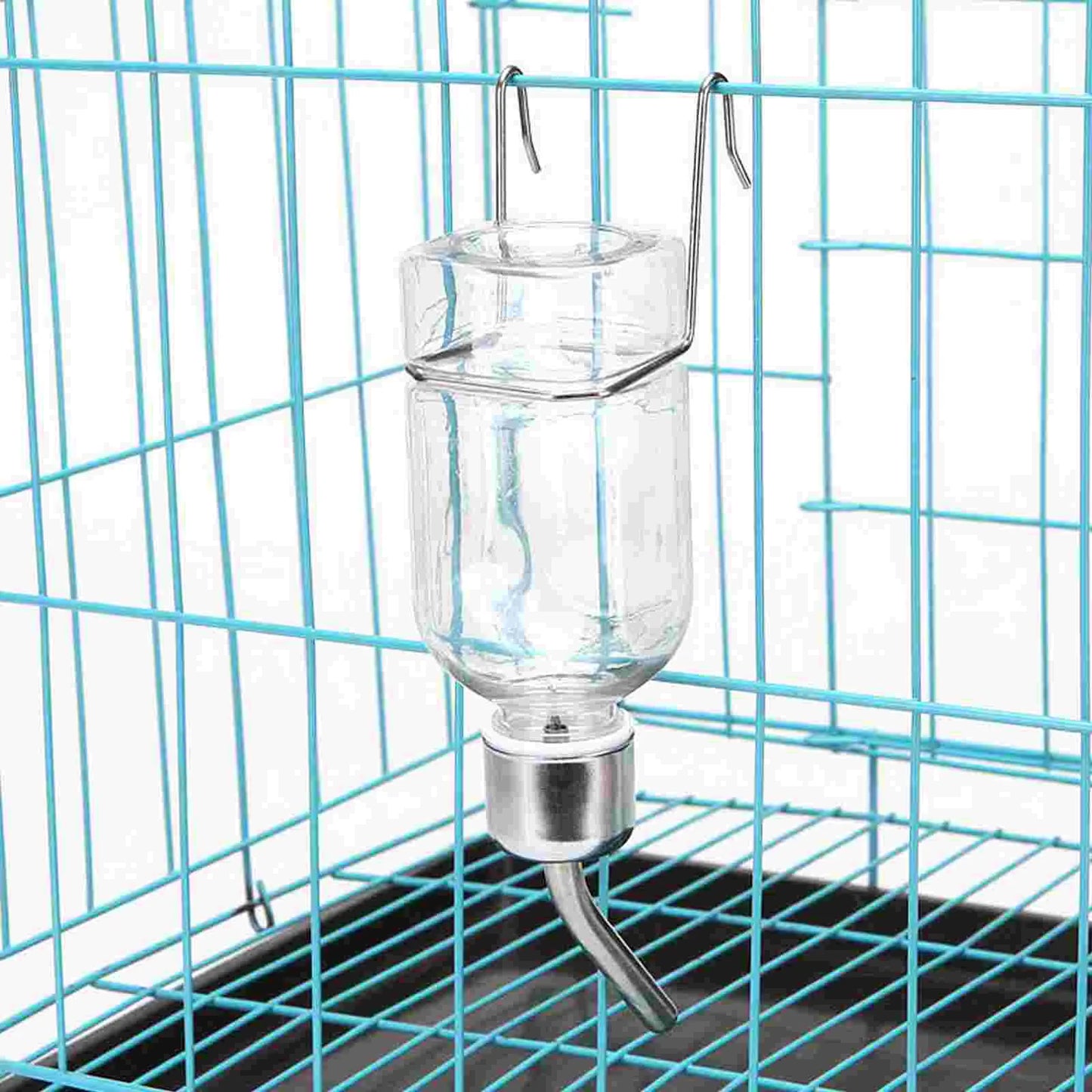 2 Pcs Bird Feeders Rabbit Drinker Water Fountain Per Bunny Drinking Bottle Pet Supply Transparent