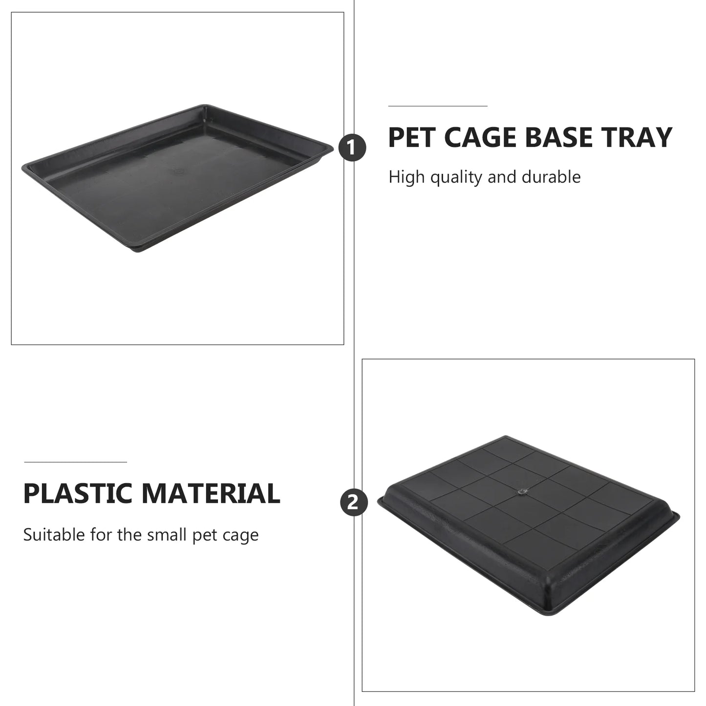 Rabbit Cage Manure Tray Cat Dog Pet Bedpan Cleaning Plastic Accessory Base Potty Poop Kennel Indoor