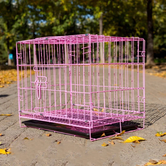 Pet Items  Rabbit Cage Kitten Puppy Cage Pure Metal Foldable Portable Pet Cage Home Bedroom Pet Essential Supplies